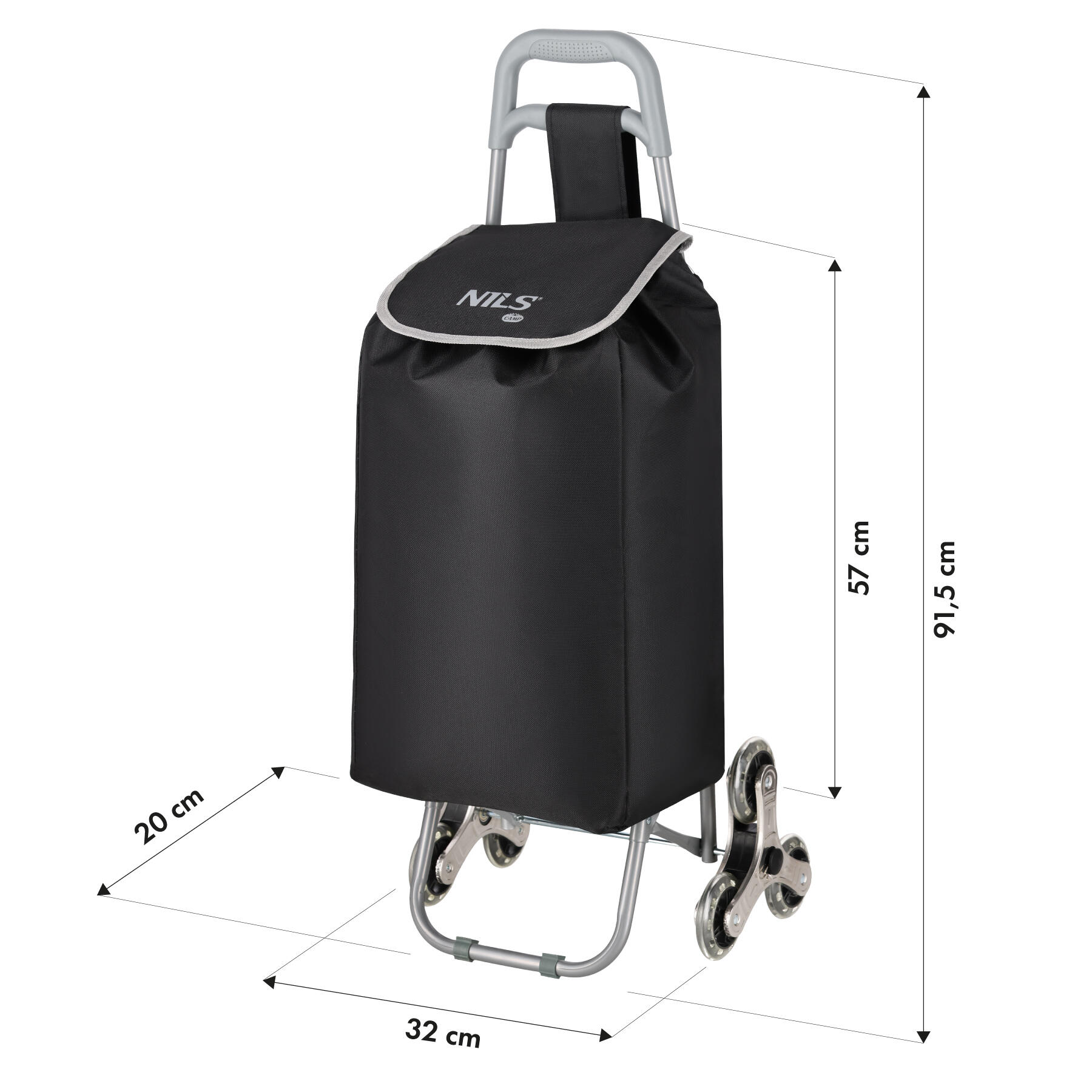 Chariot de courses/sac à roulettes triples 40 L NC17206 Nils Camp 3/7