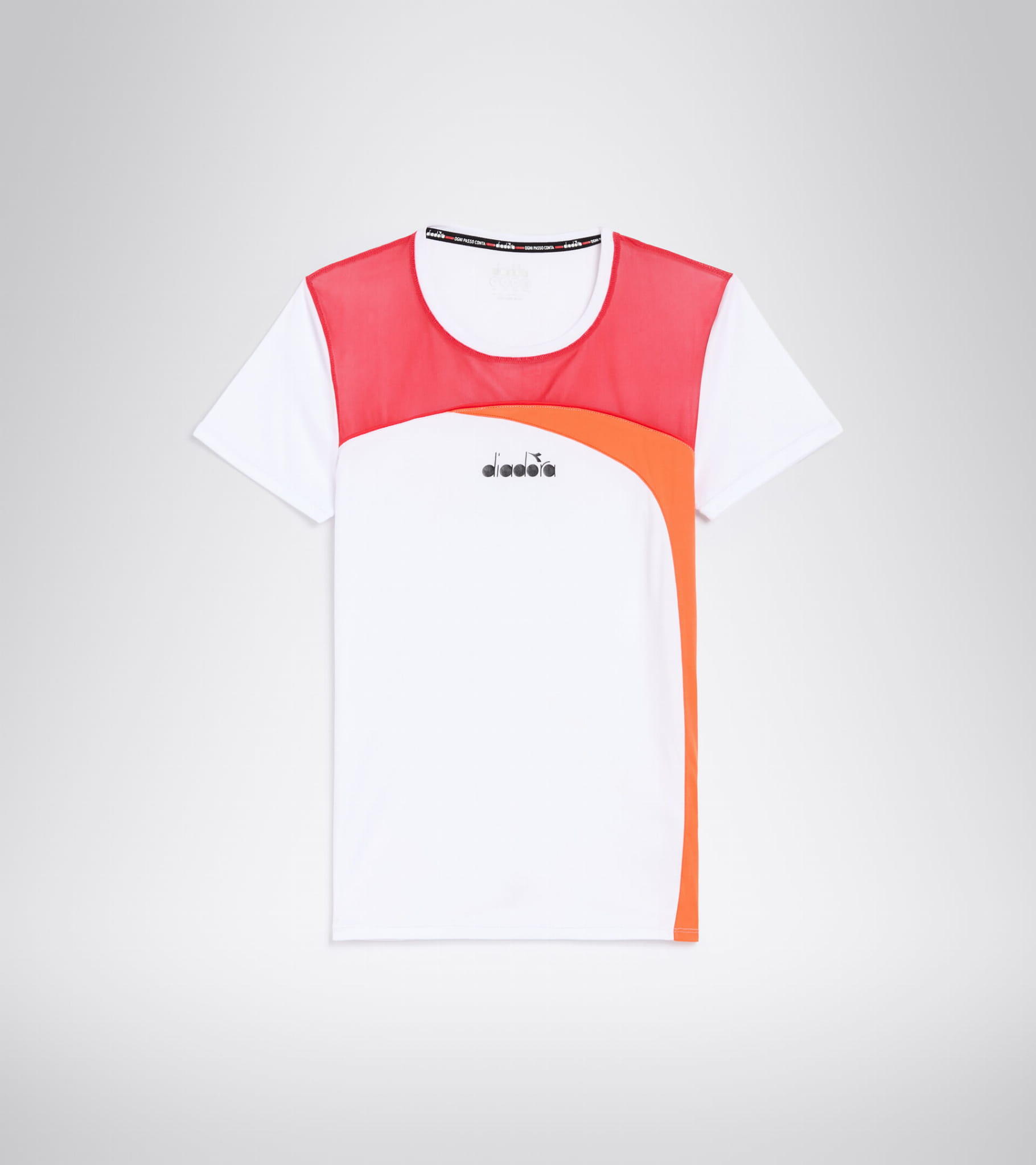 Koszulka do tenisa z krótkim rękawem damska Diadora L. SS T-SHIRT optical white