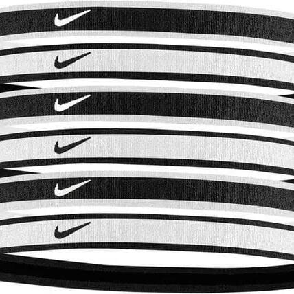 Tipped Sports Headband (Pack of 6) (White/Black)