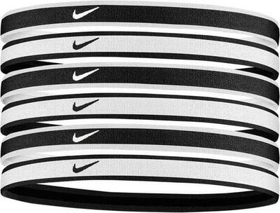 Fascia Per Capelli Sportiva Bordato Misura Confezione 6 Nike Bianco Nero