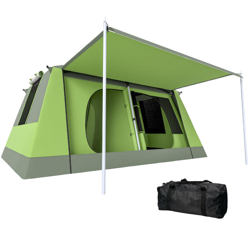 Outsunny Cort pentru Camping cu Veranda 8 Persoane 410 × 310 × 225cm