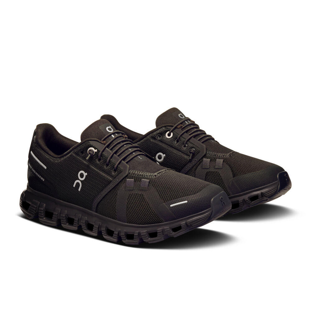 Zapatillas Negras On Running Cloud 6 Woman Black Cómodas y Ligeras 3/7