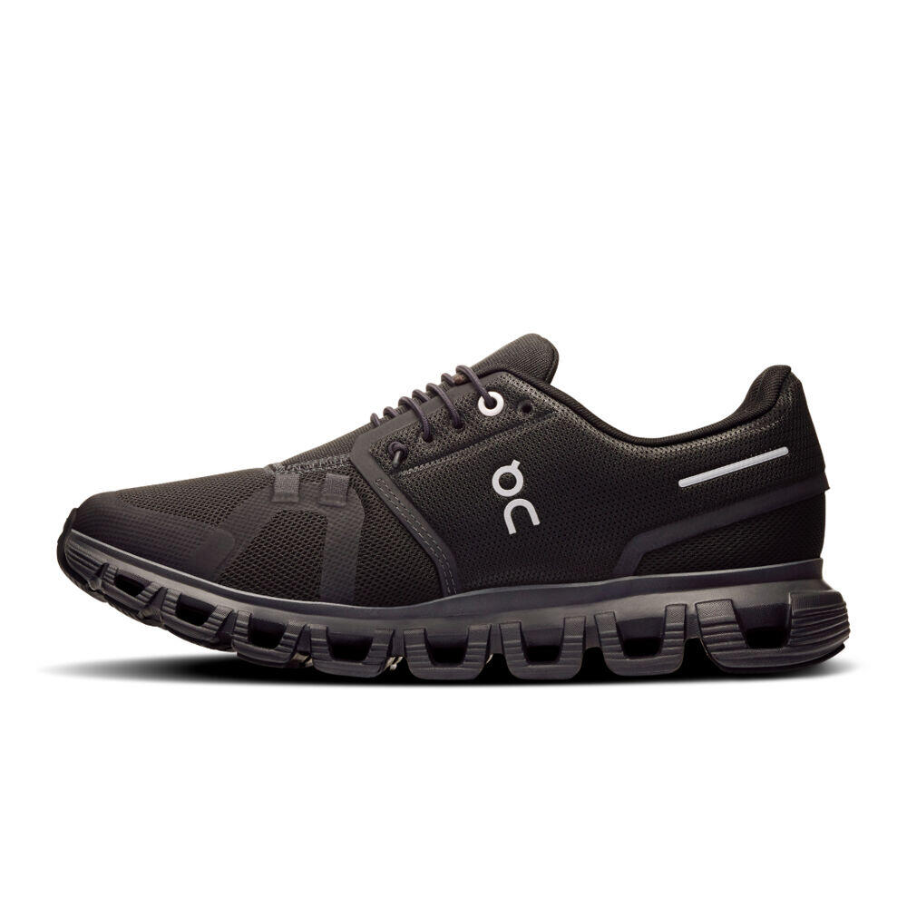 Zapatillas Negras On Running Cloud 6 Woman Black Cómodas y Ligeras 2/7