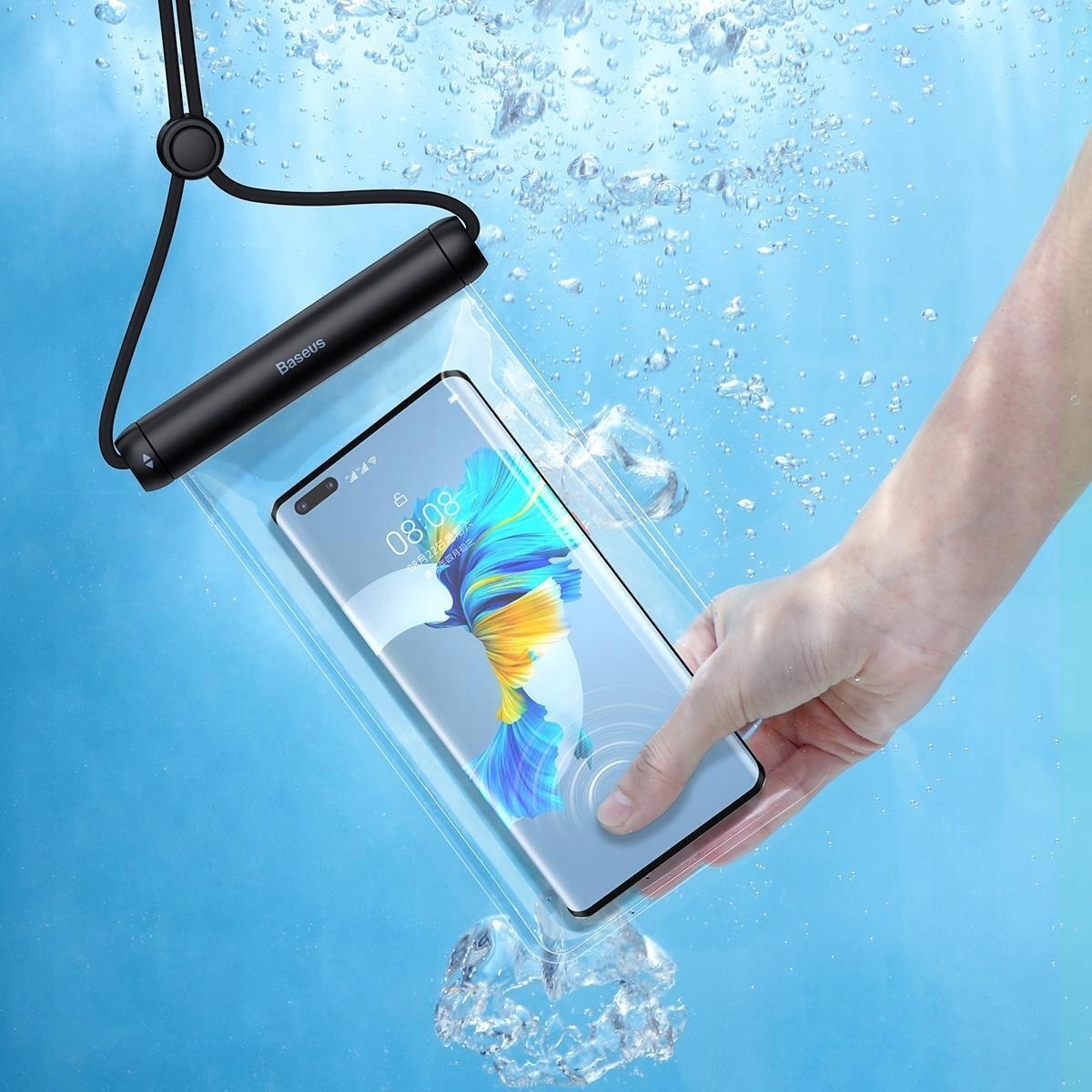 Baseus Wasserfeste Smartphone-Hülle 7,2” für Pool und Strand 2/7