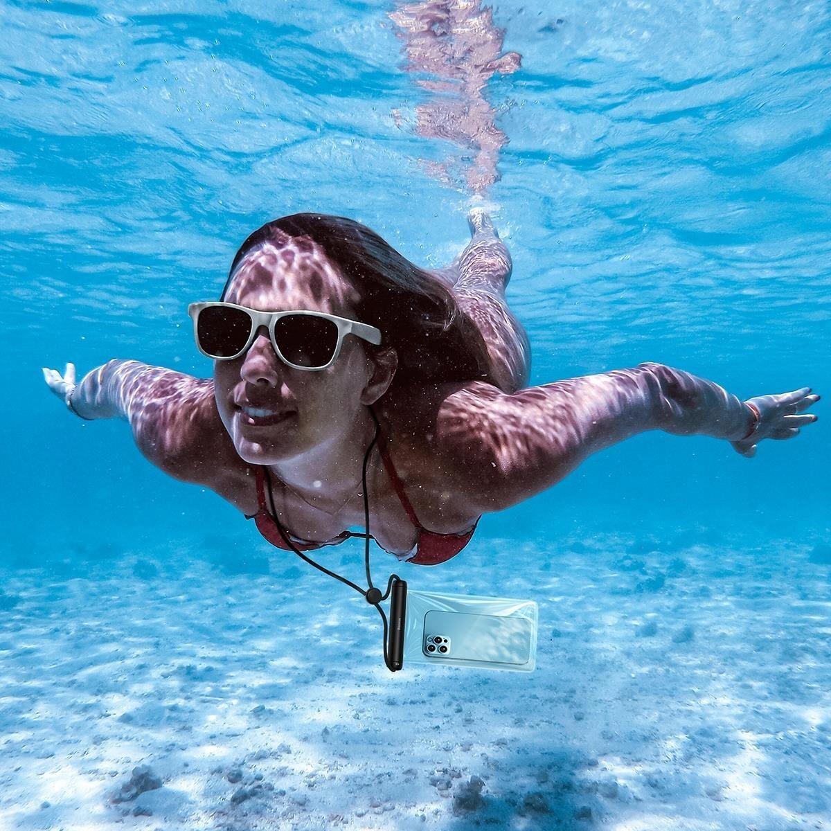 Baseus Wasserfeste Smartphone-Hülle 7,2” für Pool und Strand 4/7