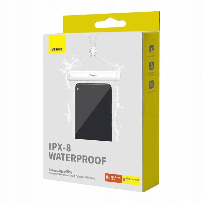 Baseus AquaGlide Wasserdichte Universal-Handyhülle IPX8 7,2 Zoll 7/7