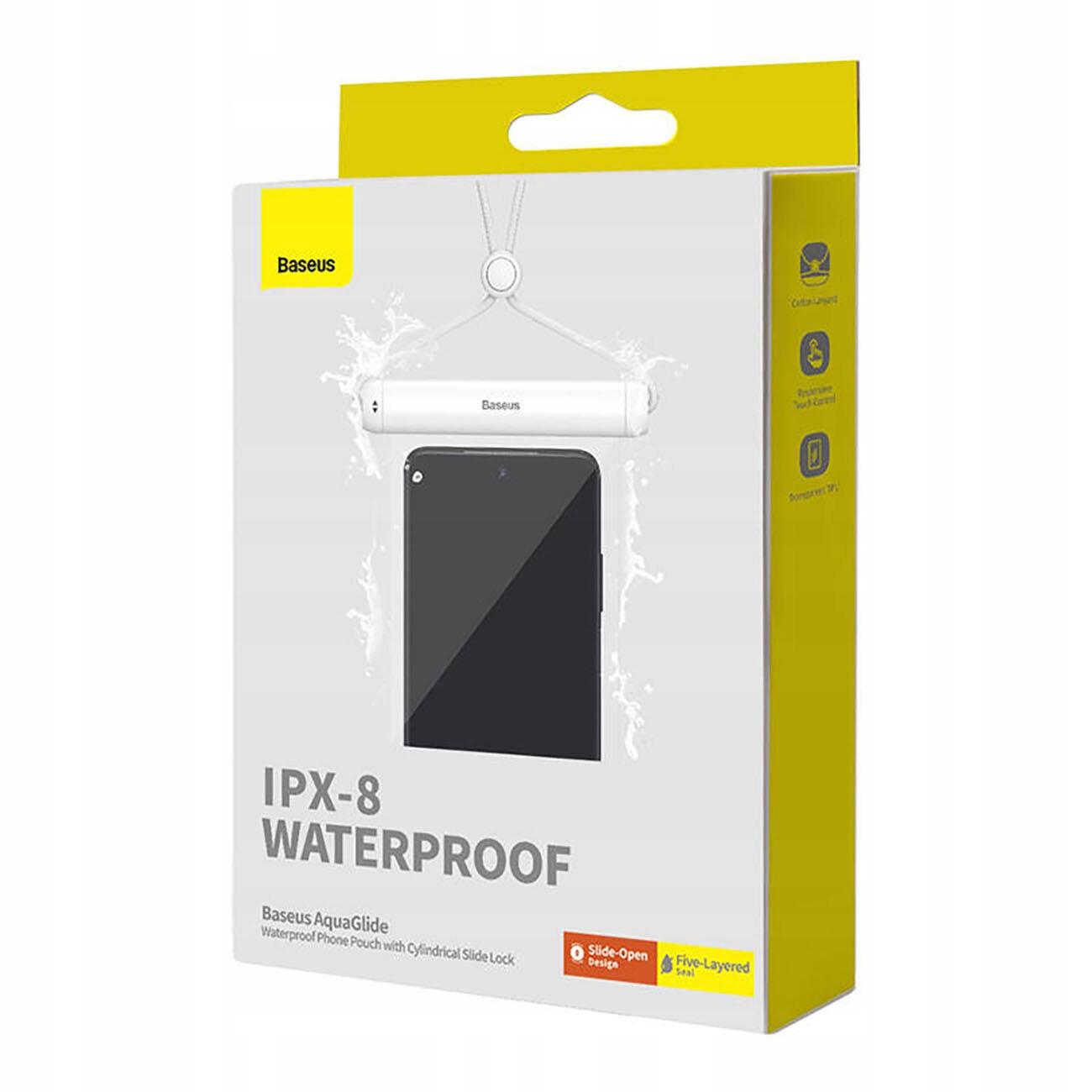 Baseus AquaGlide Wasserdichte Universal-Handyhülle IPX8 7,2 Zoll 6/7