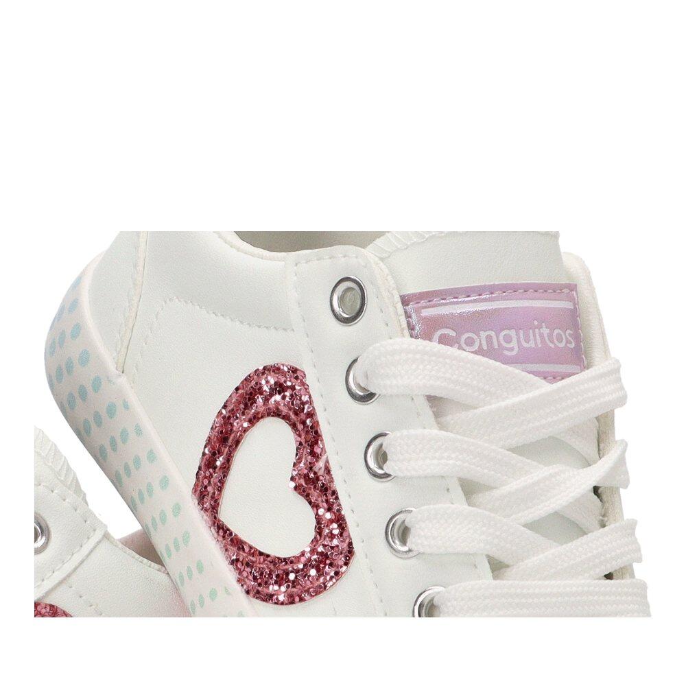 Deportivas Casual Niña Suela Plana - Modelo Cosh282100 Blanco 6/6