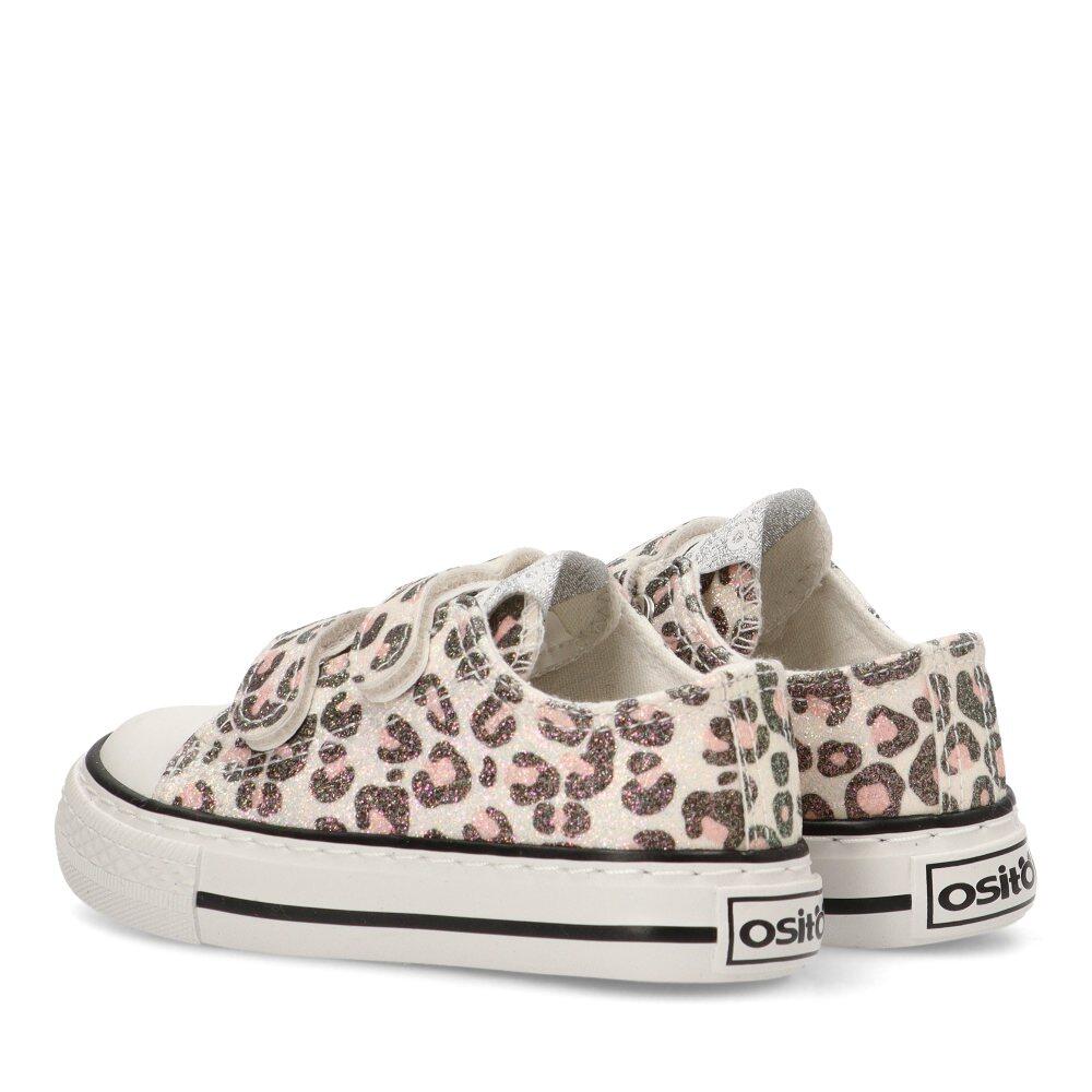 Deportivas Basket Niña Suela Plana - Modelo Ossh141099 Leopardo 4/6
