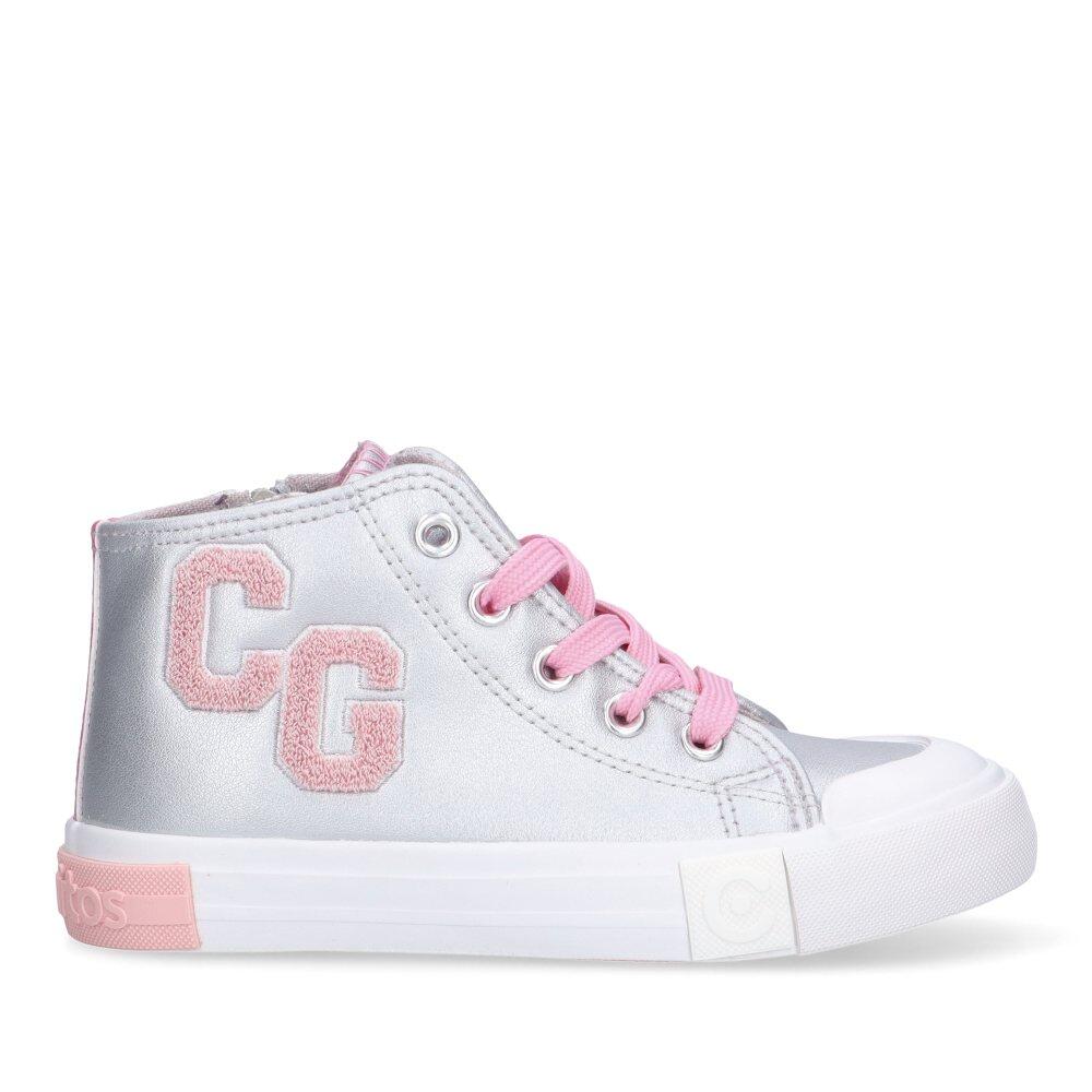 Deportivas Basket Niña Suela Plana - Modelo Cosh264004 Plata 1/6