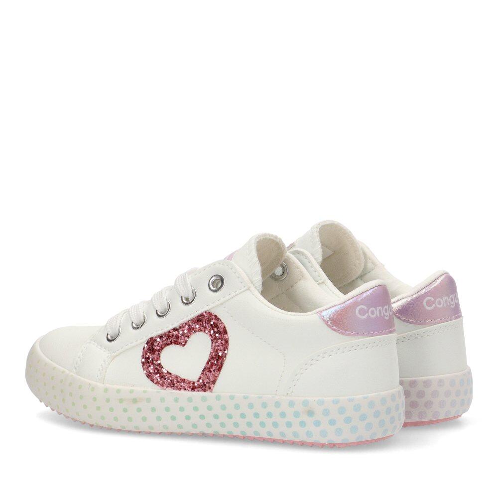 Deportivas Casual Niña Suela Plana - Modelo Cosh282100 Blanco 4/6