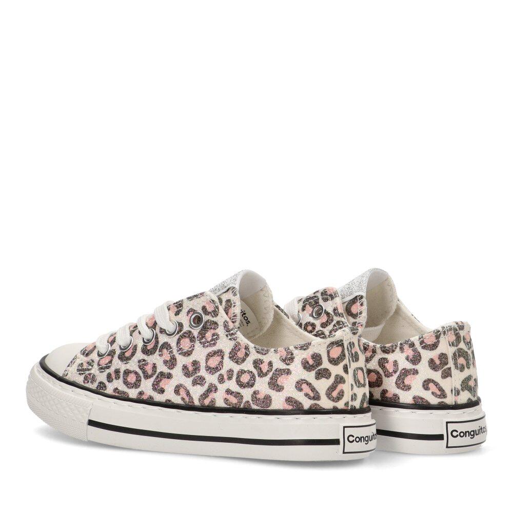 Deportivas Basket Niña Suela Plana - Modelo Cosh283109 Leopardo 4/6