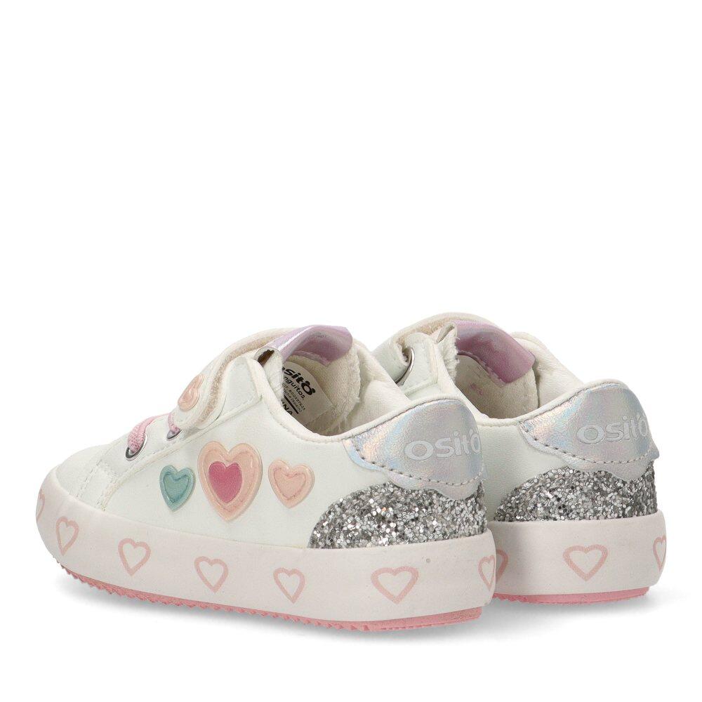 Deportivas Casual Niña Suela Plana - Modelo Ossh153015 Blanco 4/6