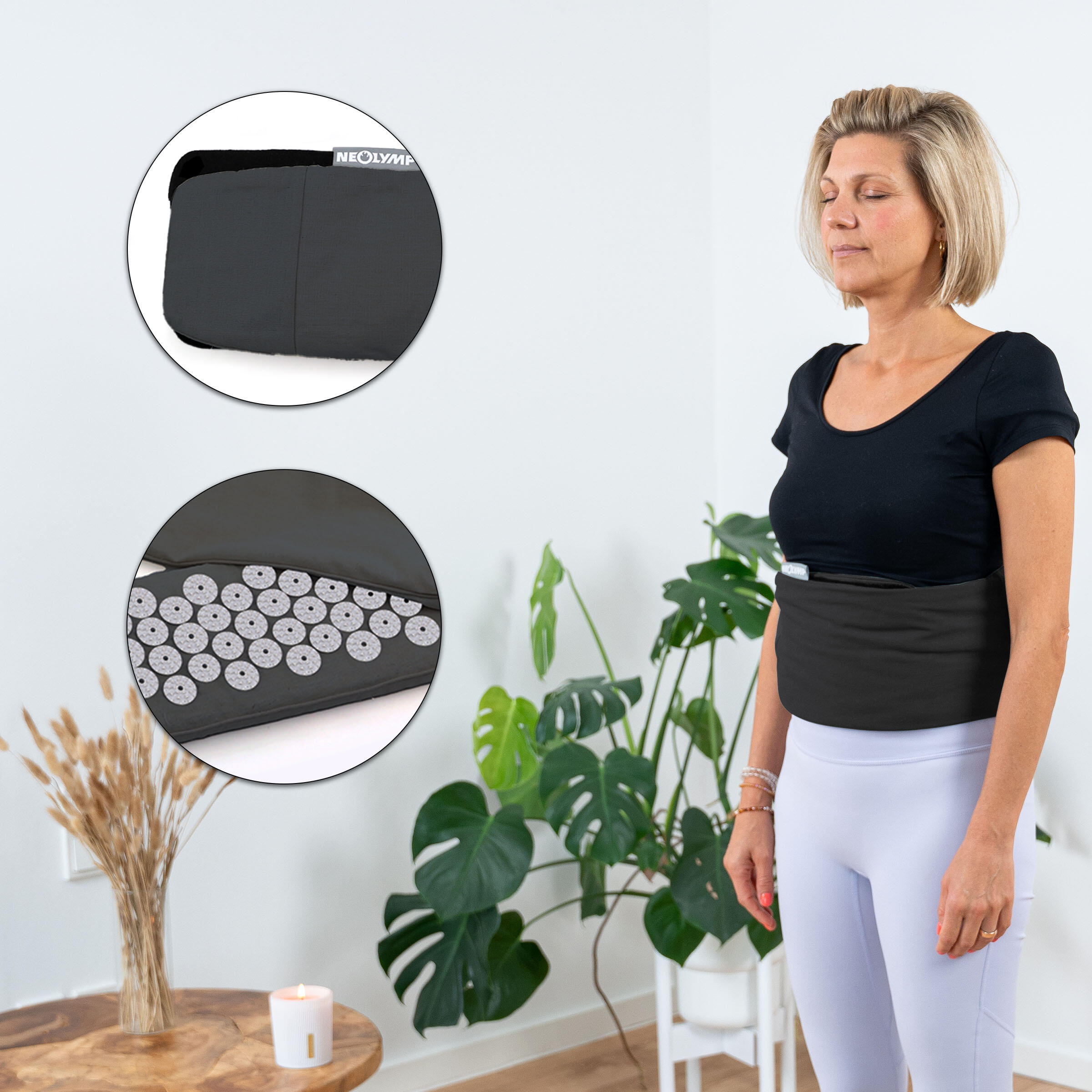 Akupressurgürtel – Vielseitige Stimulation - verstellbarer Klettverschluss 3/7
