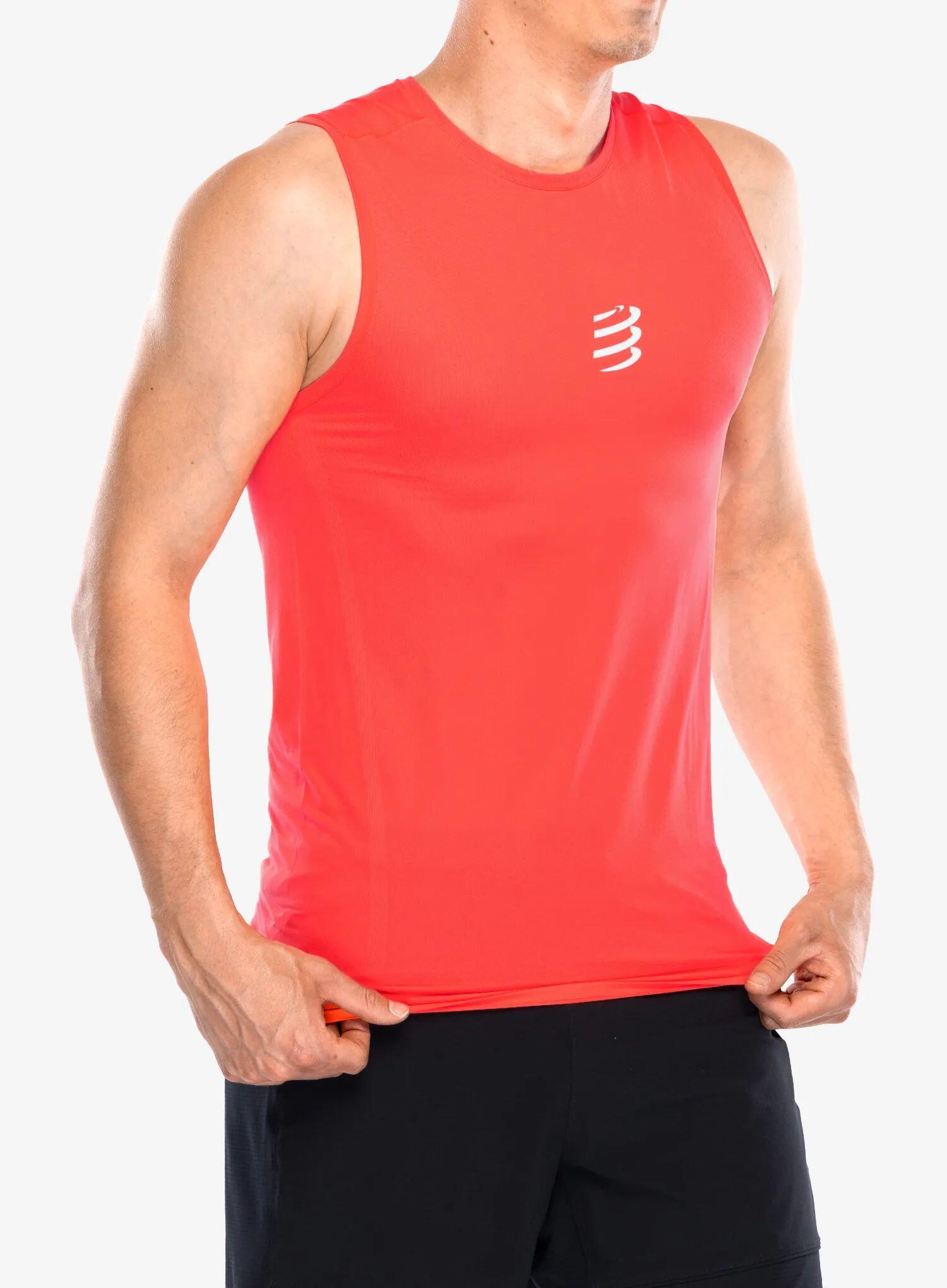 Débardeur Compressport Trail Racing Rouge Homme 5/7