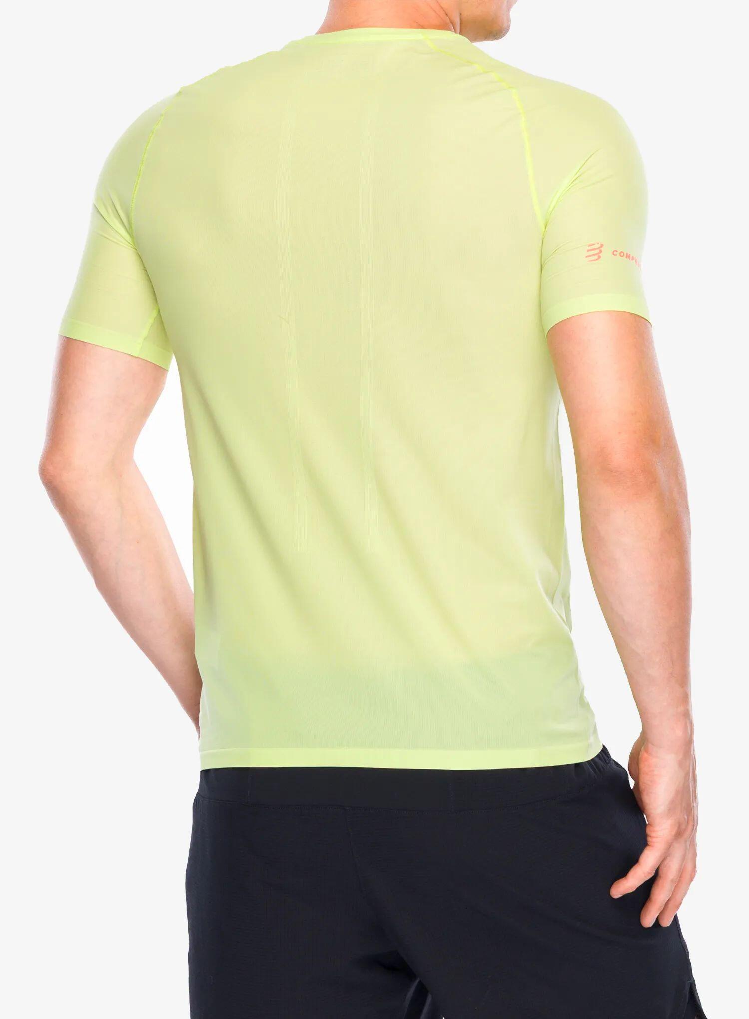 Maillot de manga corta Compressport Trail Racing Verde para hombre 6/7