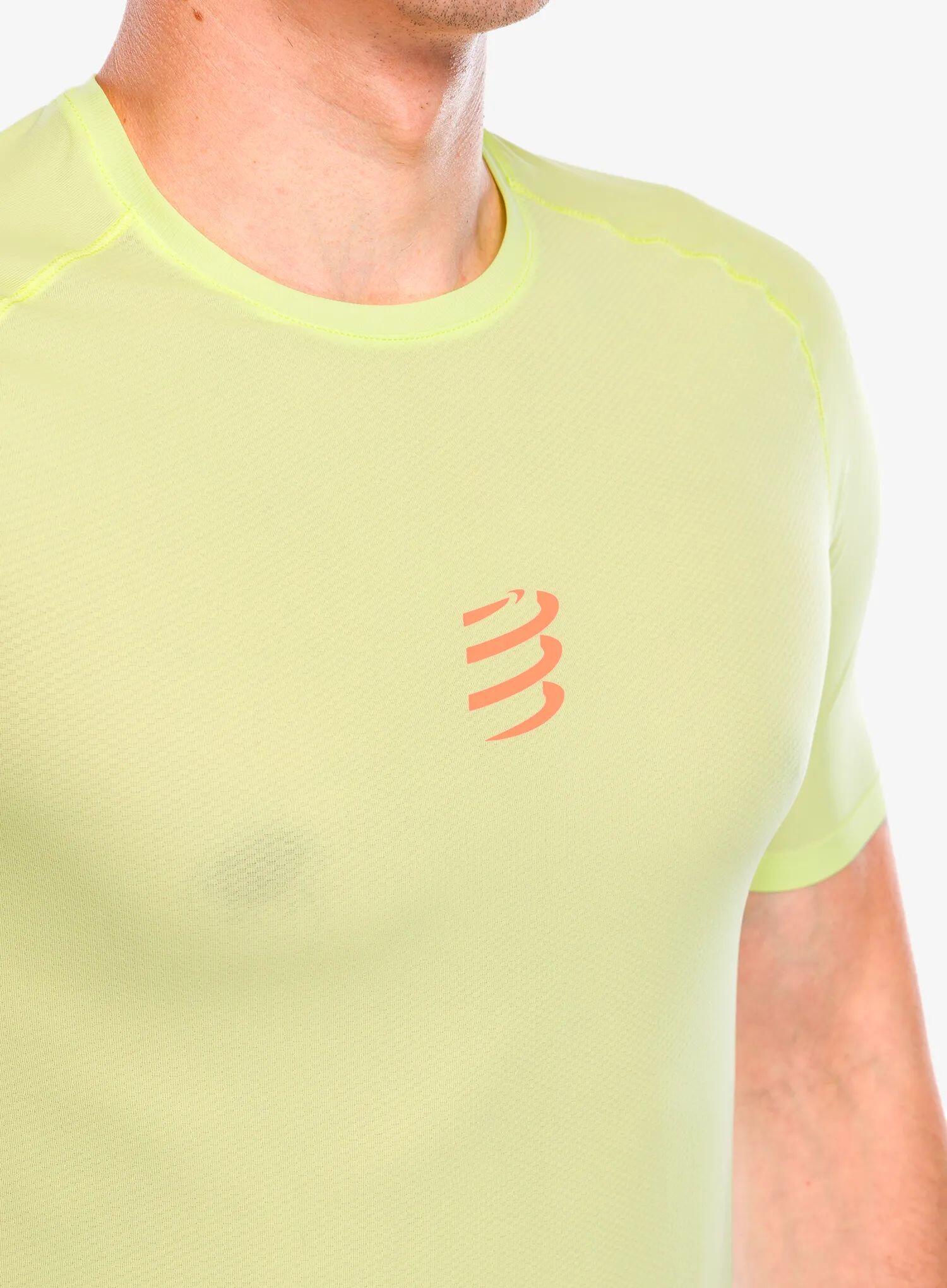 Maillot de manga corta Compressport Trail Racing Verde para hombre 7/7