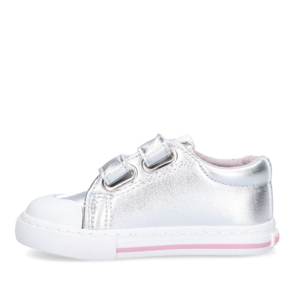 Deportivas Casual Niña Suela Plana - Modelo Ossh500002 Plata 3/6