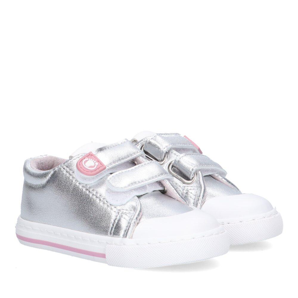 Deportivas Casual Niña Suela Plana - Modelo Ossh500002 Plata 2/6