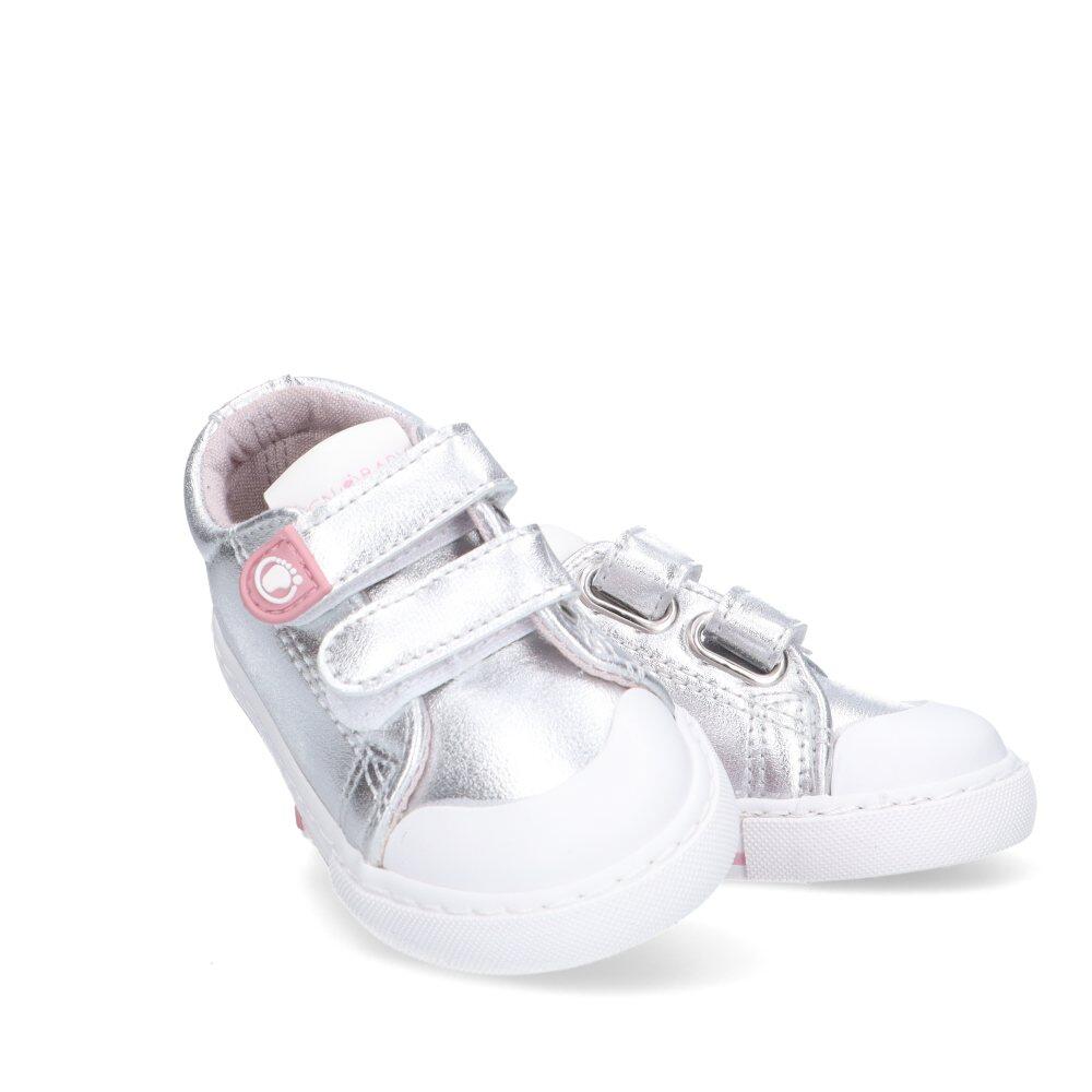 Deportivas Casual Niña Suela Plana - Modelo Ossh500002 Plata 5/6