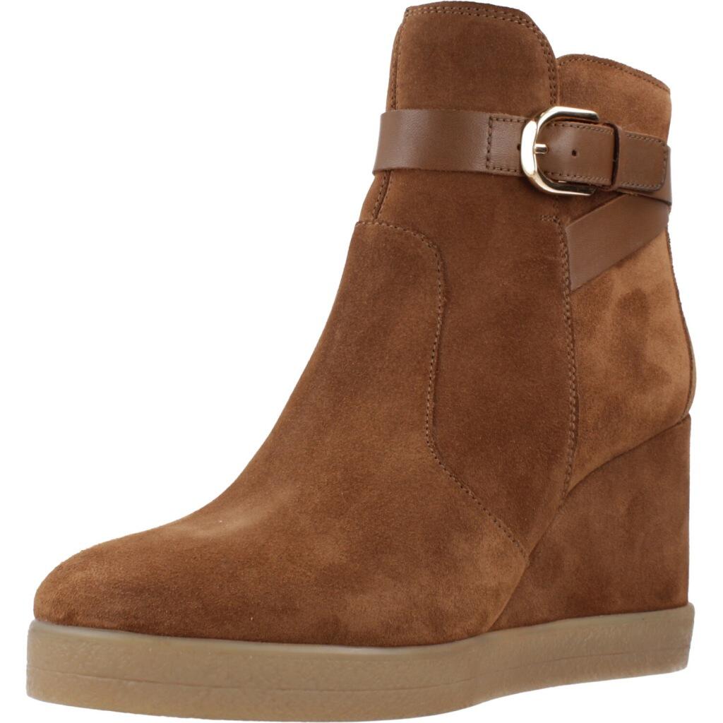 GEOX Boots Geox Model D Elidea Wedge Kleur Lichtbruin