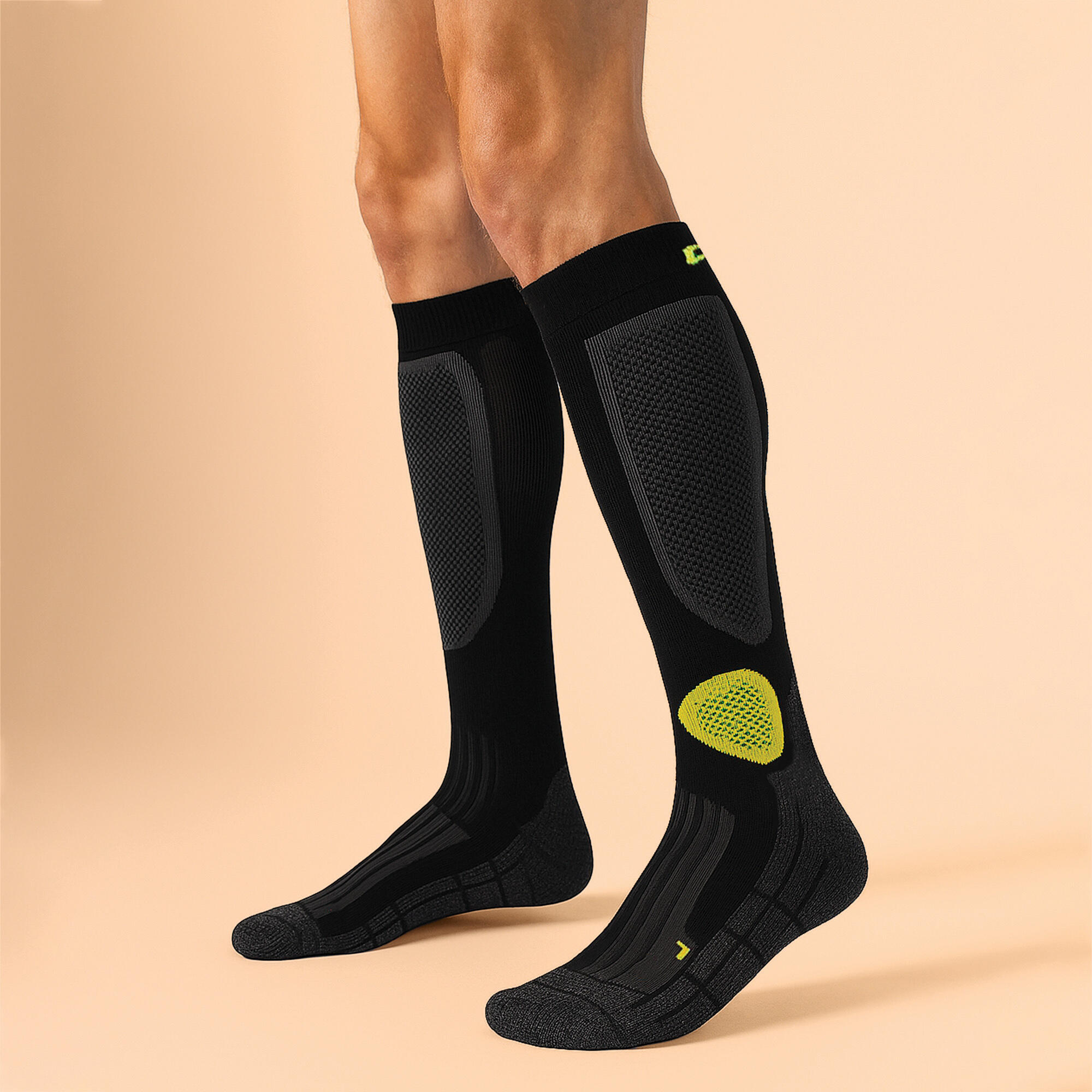 COMODO - Herren Motorradsocken Lang | Funktionssocken für Motorradstiefel 3/4
