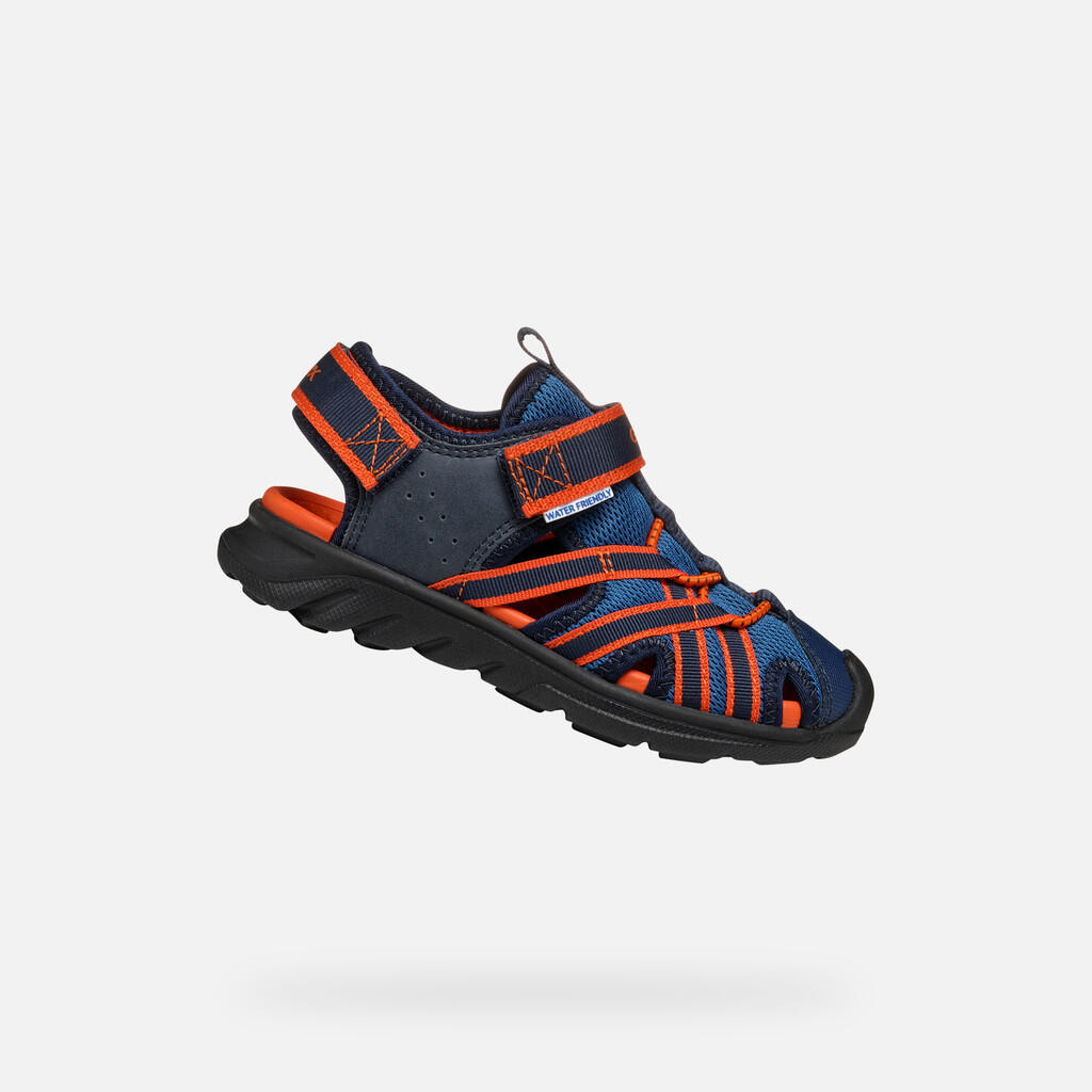 Geox - Sandales Garçon J Sandal Airadyum Bo Bleu Marine/rouge - Sandales - Bleu|rouge - Decathlon