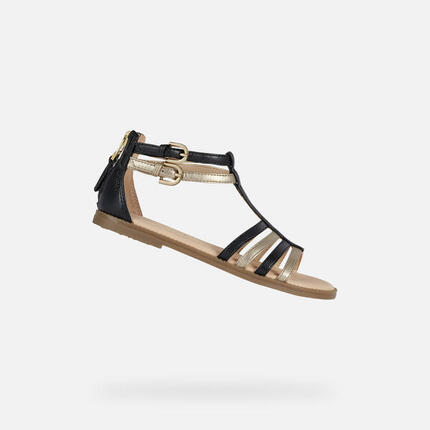 Sandales Fille JR SANDAL KARLY Noir/Platine