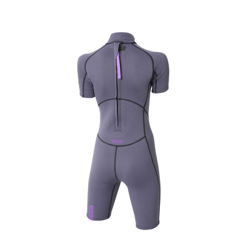 2/2 Stamiina - Zip Dos S/S Combinaison Shorty Surf Femme