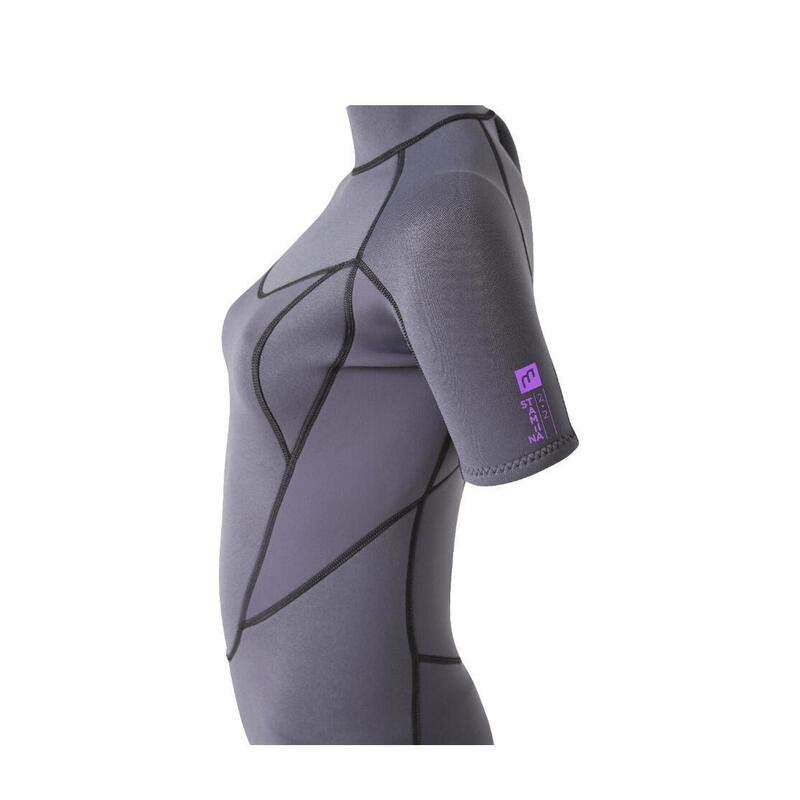 2/2 Stamiina - Zip Dos S/S Combinaison Shorty Surf Femme