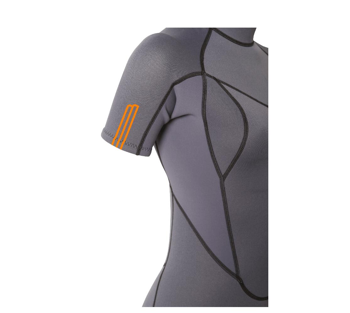 2/2 Shorty Stamiina Flatlock - Combinaison Surf Femme 4/7