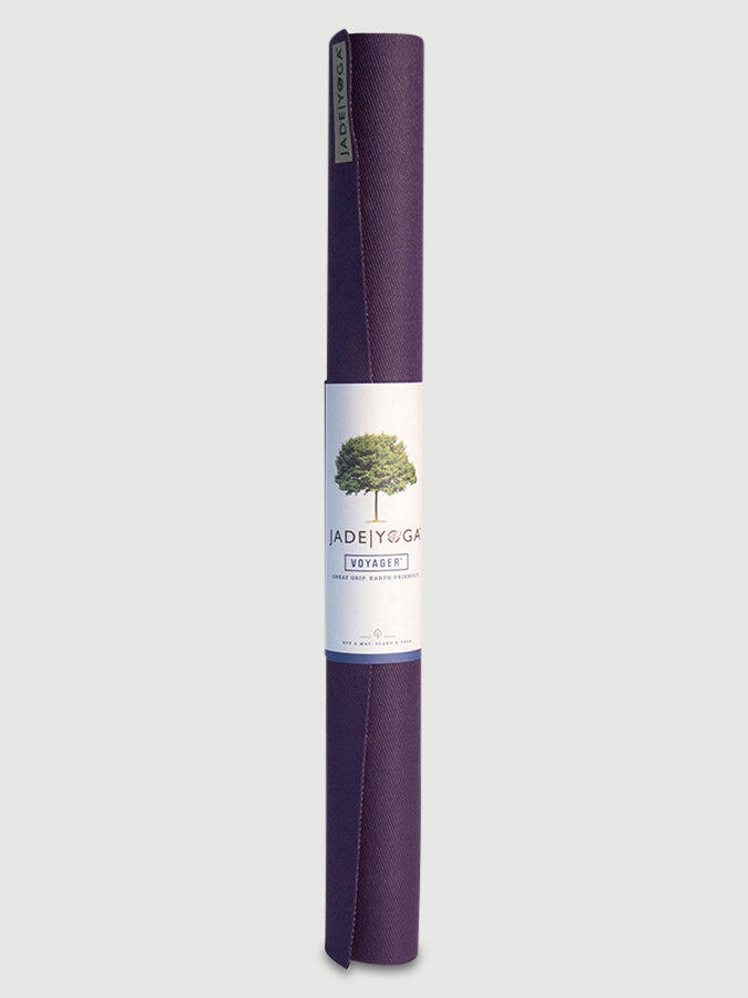 Esterilla de yoga Jade Yoga Voyager de 1,6 mm, color morado 2/3