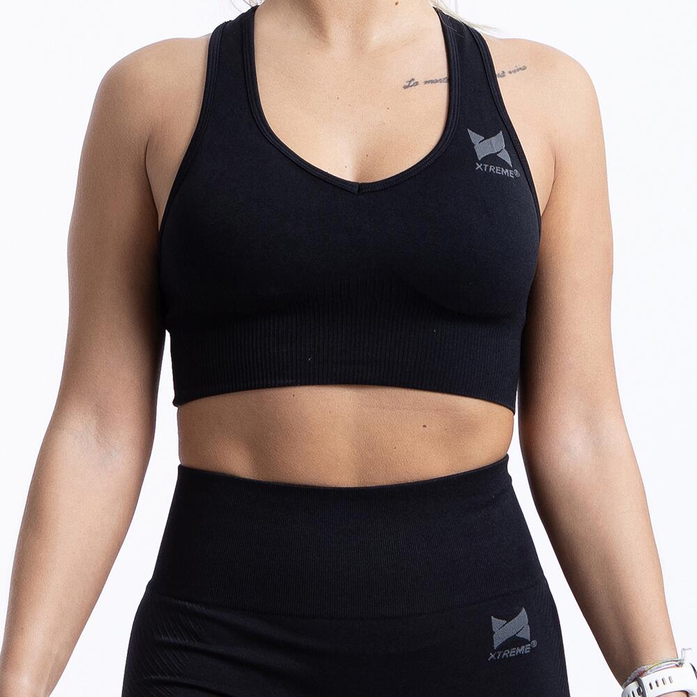 XTREME XTREME TOP DE DESPORTO ALMOFADADO PRETO (XL)