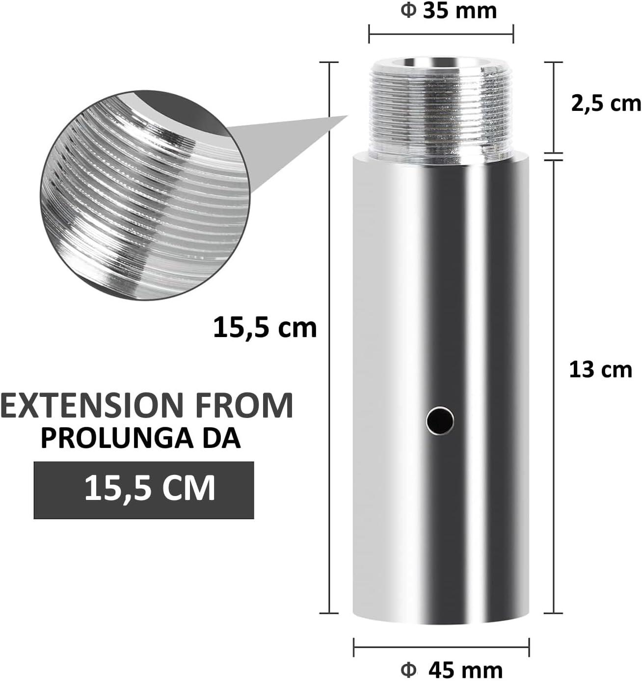 Extensión Barra Pole Dance 15,5 cm Altura Extra FF 2/2