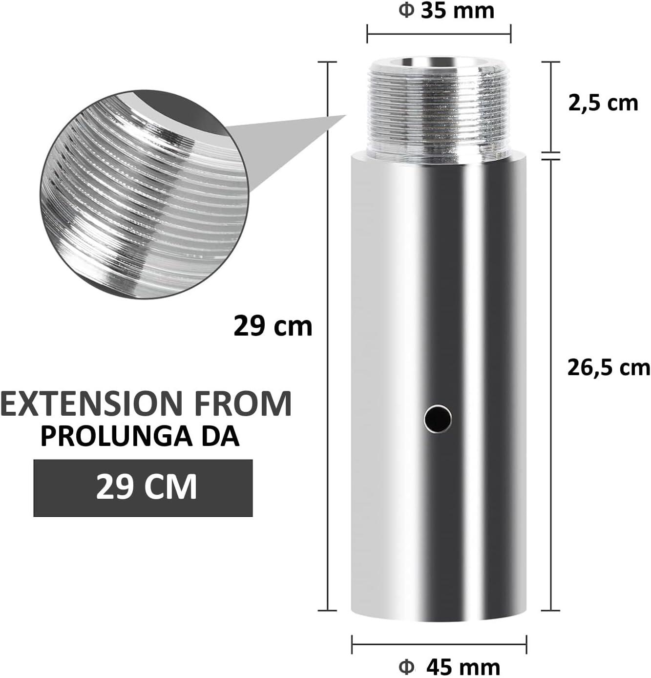 Extensión Barra Pole Dance 29 cm Altura Extra FF 2/2