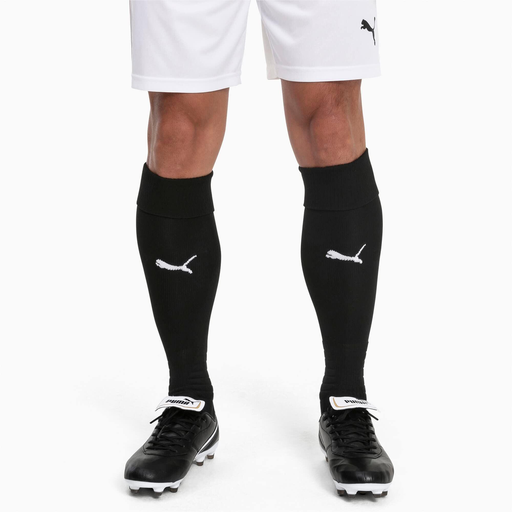 Pantaloni corti da allenamento Puma teamLIGA per uomo in nero e bianco 3/4