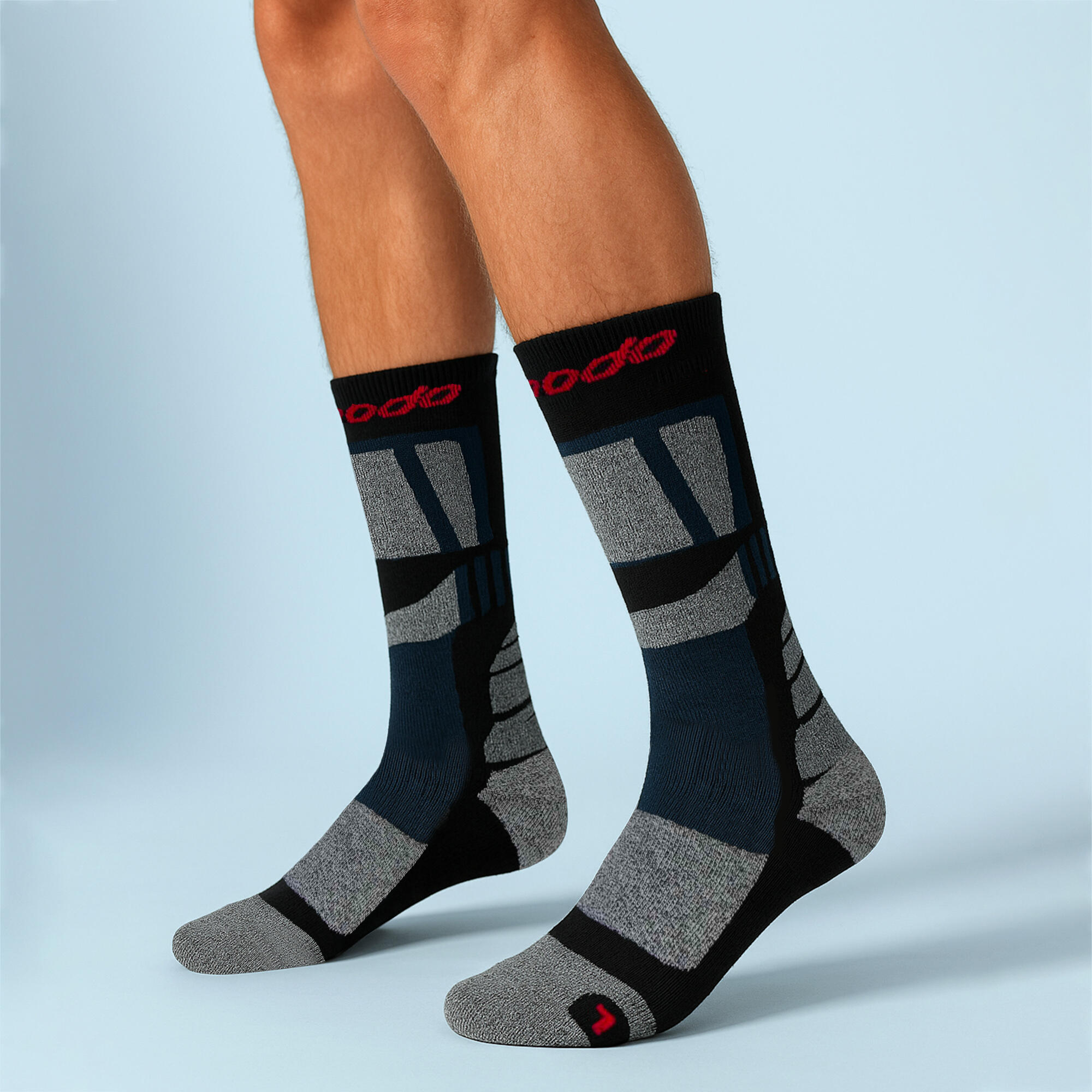 Calze moto Comodo DRYTEX Comfort unisex nero/grigio 3/4