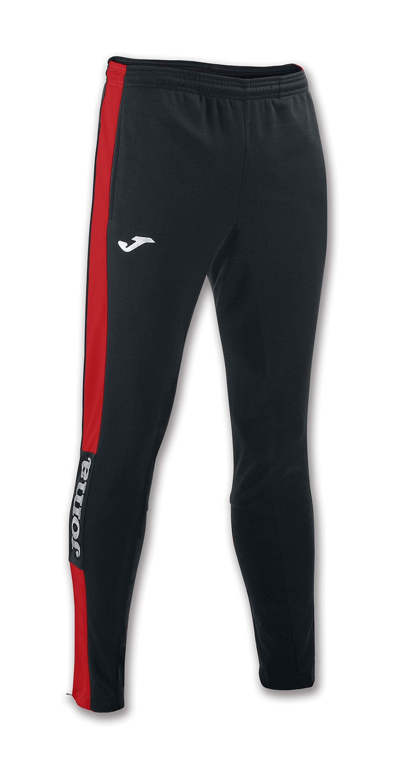 JOMA Joma Championship IV Long Pants for Men - Black/Red - Size XXS