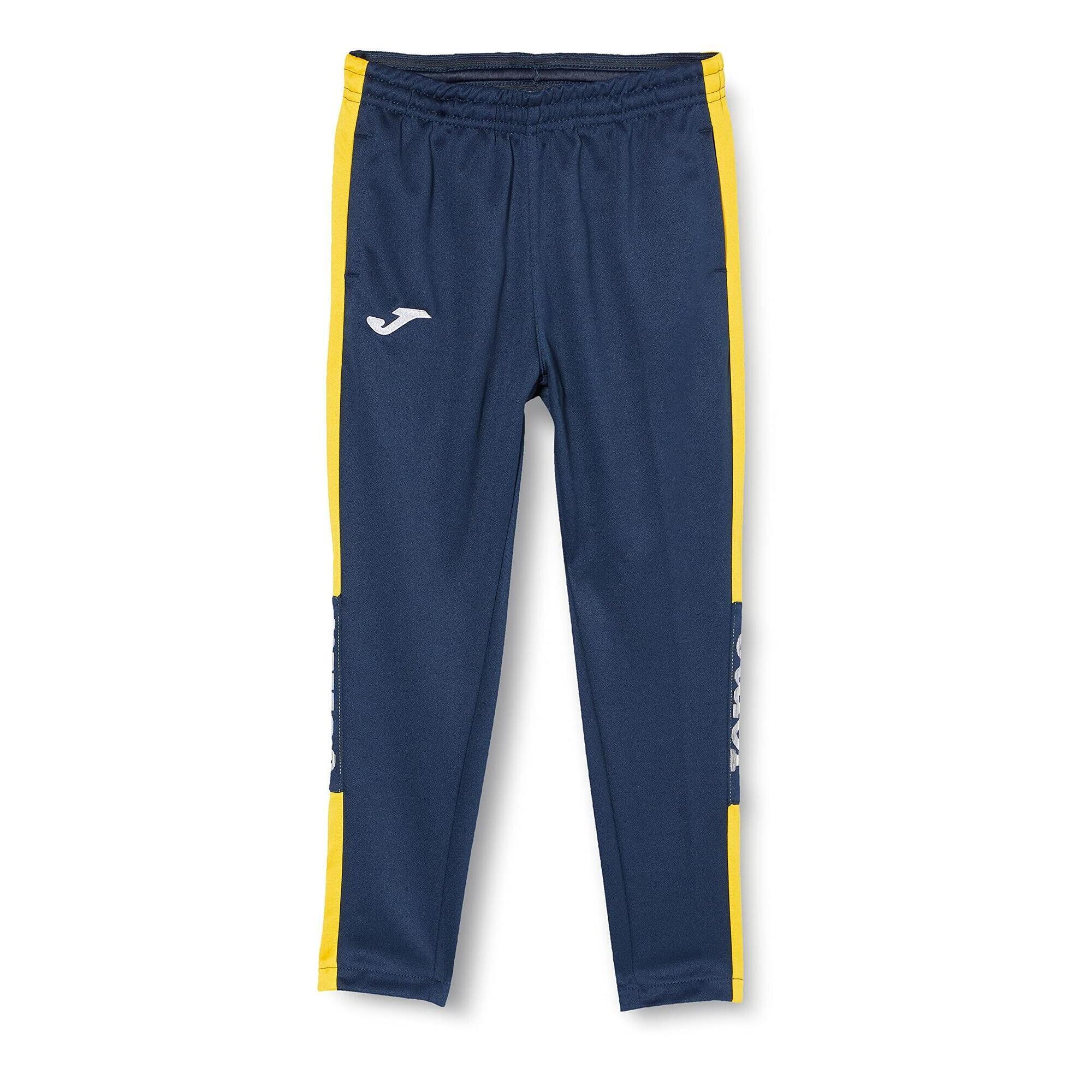 Joma - Pantalon Football Enfants Joma Combi Gold Bleu Marine - Pantalons - Bleu|jaune - 8 À 10 Ans - Decathlon