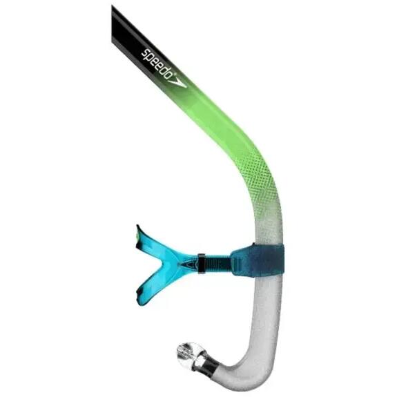 Speedo Printed Bullet Head Snorkel - Blue/Green