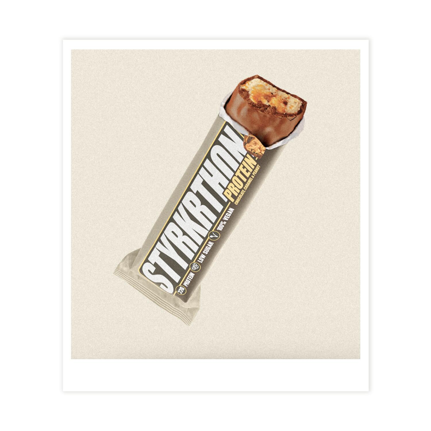 Complément alimentaire Protéinées PRO20 Caramel, cacahuètes et chocolat Styrkr P 2/3