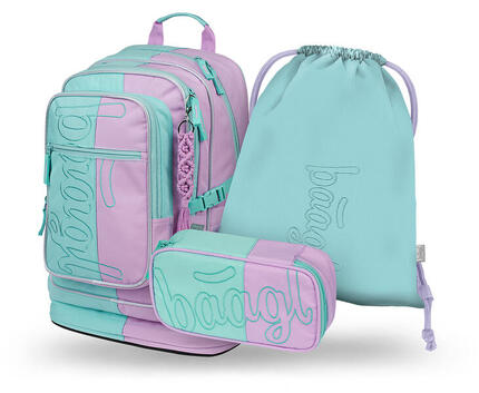 Cubic Uni schwarz Rucksack-Set 3tlg: Rucksack, Federmäppchen, Sportbeutel