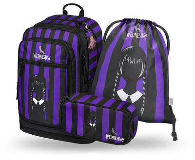 Cubic Wednesday Rucksack-Set 3tlg: Rucksack, Federmäppchen, Turnbeutel