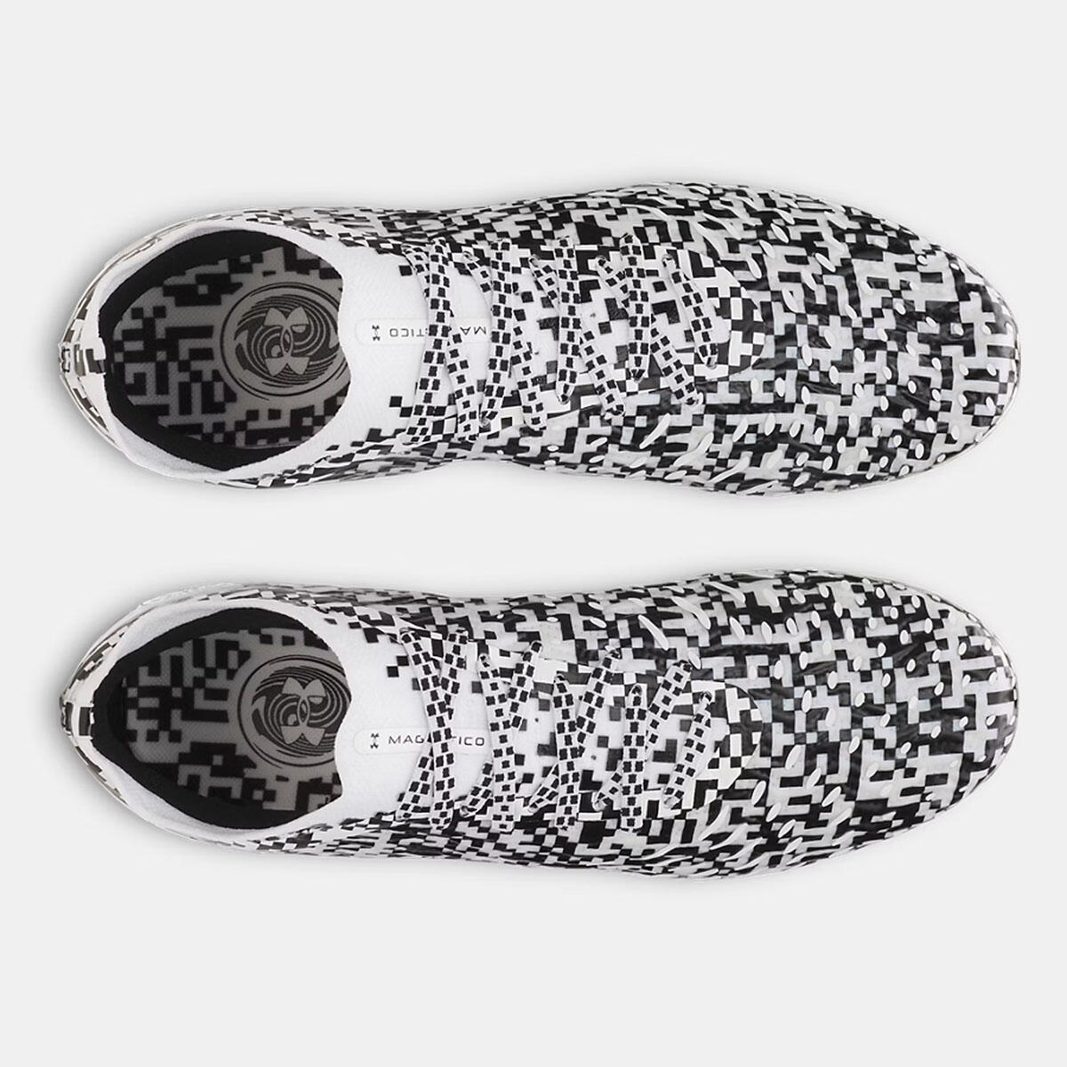 Scarpe da calcio UA Magnetico Elite 5 FG Under Armour bianco e nero 4/5
