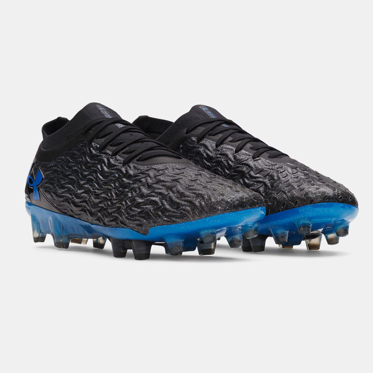Scarpe da calcio UA Magnetico Elite 5 FG Under Armour nero e blu 5/5