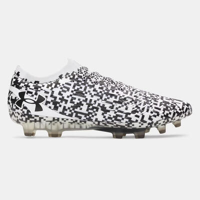 Ua magnetico elite 5 fg under armour voetbalschoenen wit en zwart