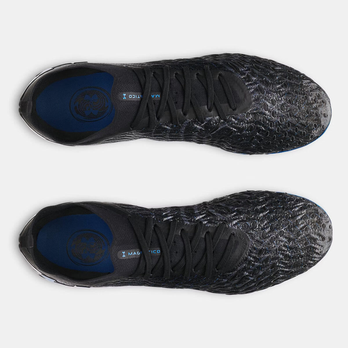 Scarpe da calcio UA Magnetico Elite 5 FG Under Armour nero e blu 4/5