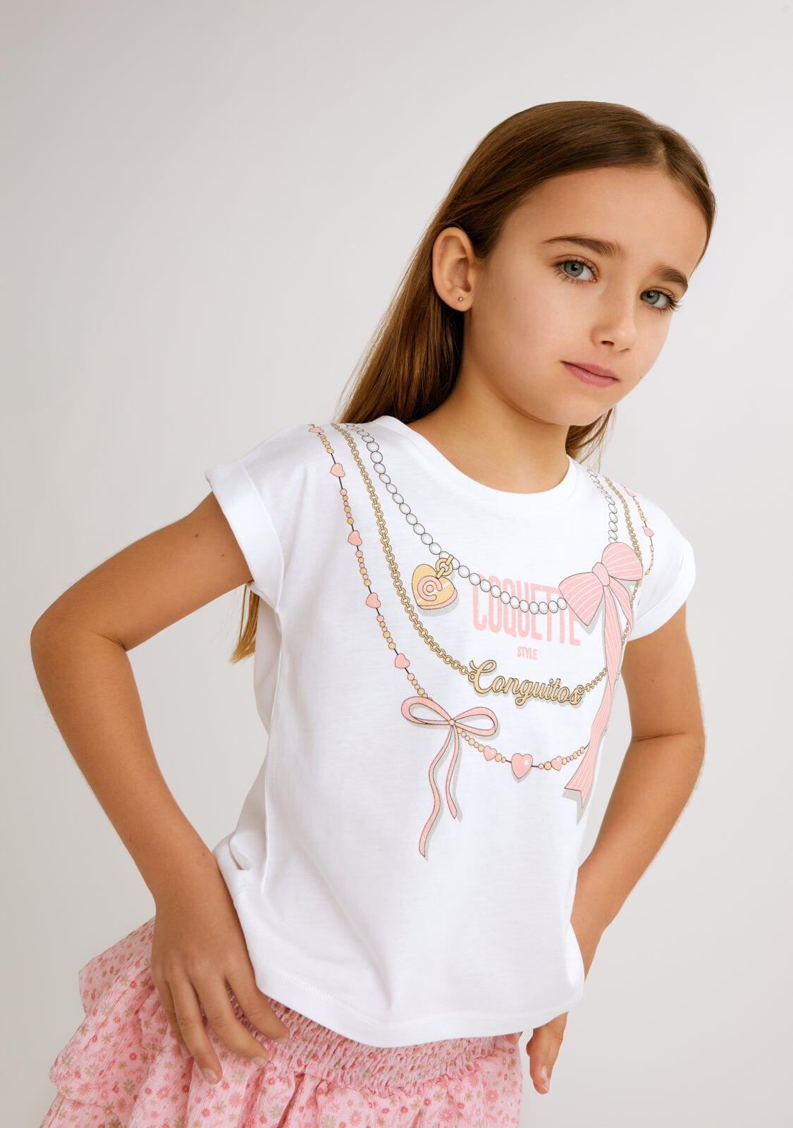 Camiseta Diseño Coquette Blanco 4/4