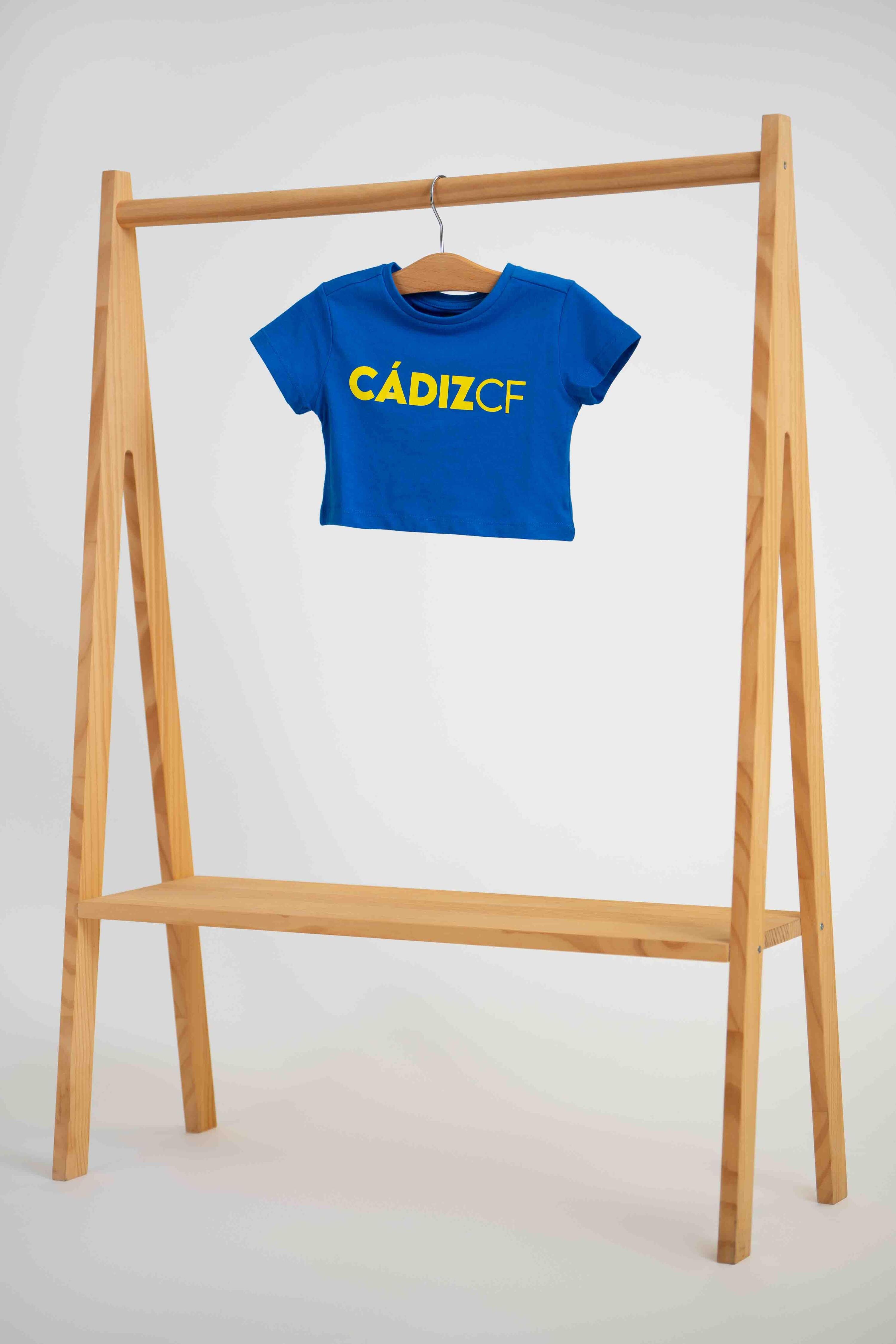 Camiseta crop azul niña -  Cádiz CF 4/4