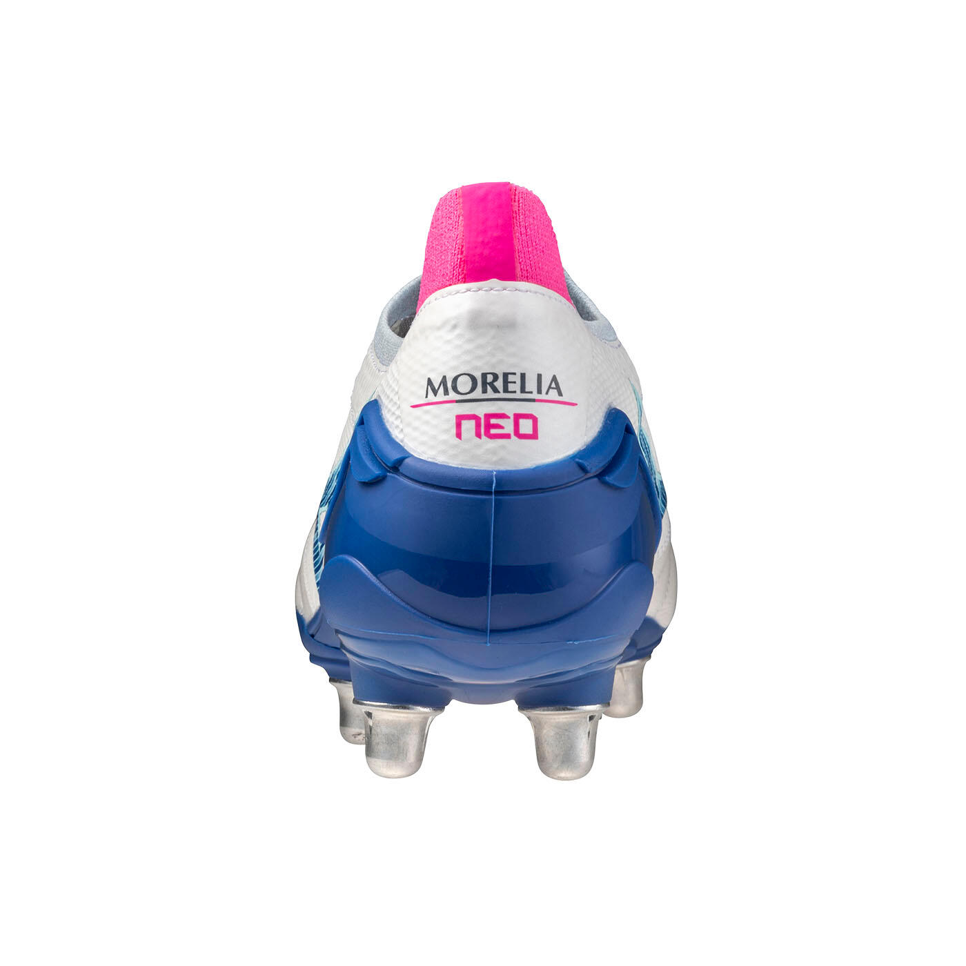 Crampons Mizuno Morelia Neo IV B Elite SI bianco e blu 5/5